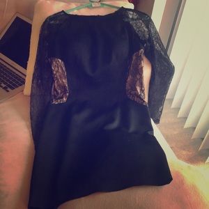 Aidan Mattox black party dress